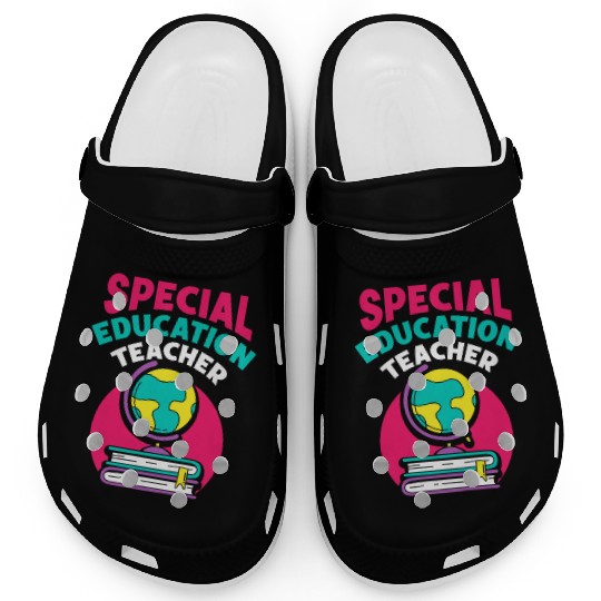 Special Education Teacher Sped Awareness Cute Clogs
