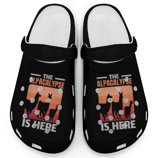 The Alpacalypse Is Here Llama Alpaca Whisperer Clogs