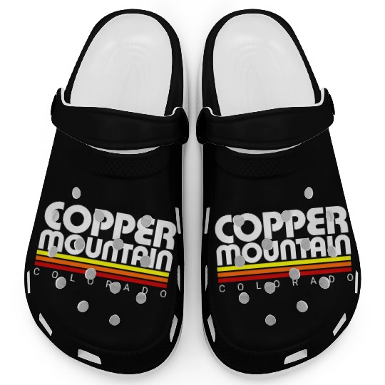 Retro Copper Mountain Colorado Clogs