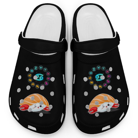 Japanese Sushi Funny Cancer Zodiac Sushi Lover Pun Clogs
