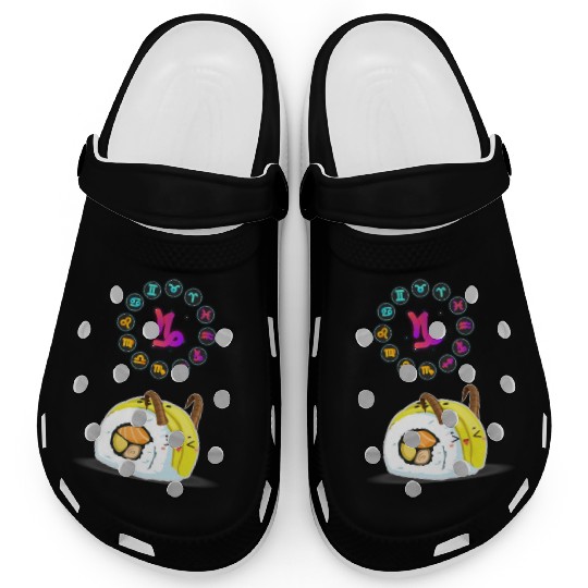 Japanese Sushi Funny Capricorn Zodiac Sushi Lover Clogs