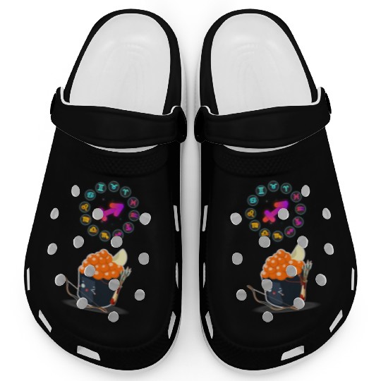 Japanese Sushi Funny Sagittarius Zodiac Sushi Pun Clogs