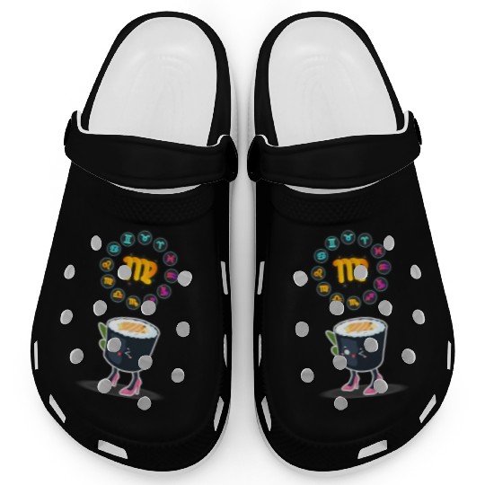 Japanese Sushi Funny Virgo Zodiac Sushi Lover Pun Clogs