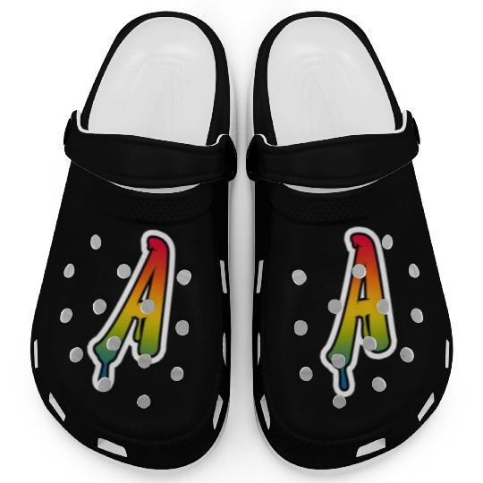 Letter A Graffiti Lettering Alphabet Monogram Init Clogs