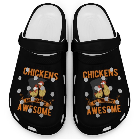 Chickens Farmer Chicken Coop Clogs