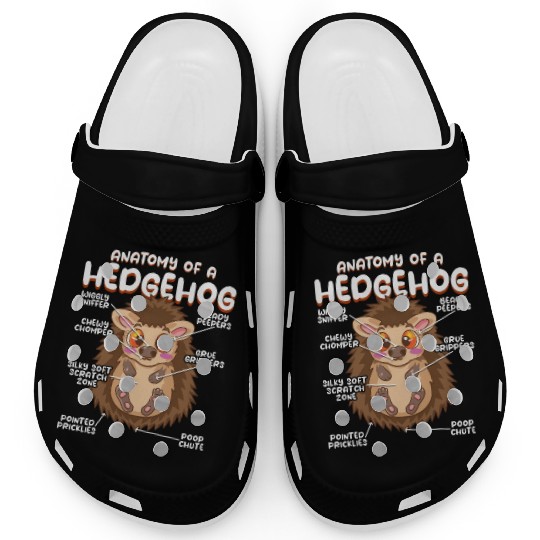 Anatomy Of A Funny Hedgehog Clogs