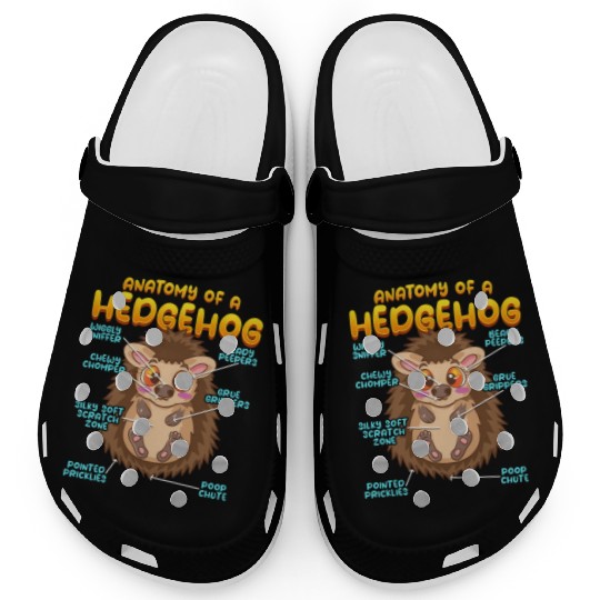 Anatomy Of A Funny Hedgehog Clogs