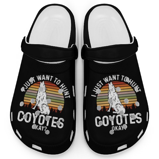 Coyote Trapping Coyote Hunting Yote Hunting Gift Clogs