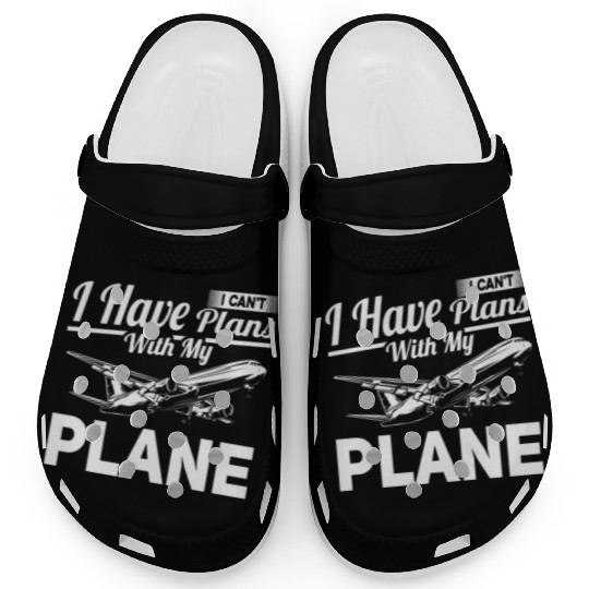 Airline Pilot Pun Aircraft Pilot Aeroplane Clogs