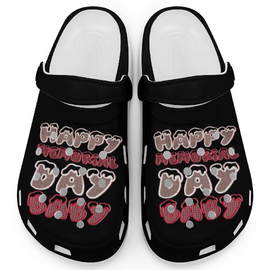 Happy Memorial Day Baby Clogs