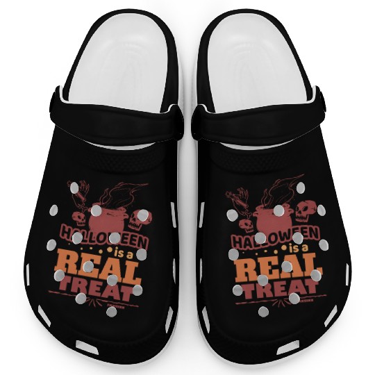 Halloween Hexe Totenkopf Clogs