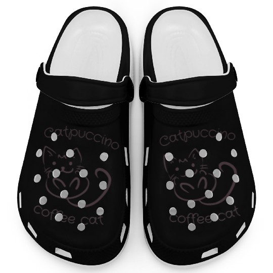 Coffee Cat Catpuccino Clogs