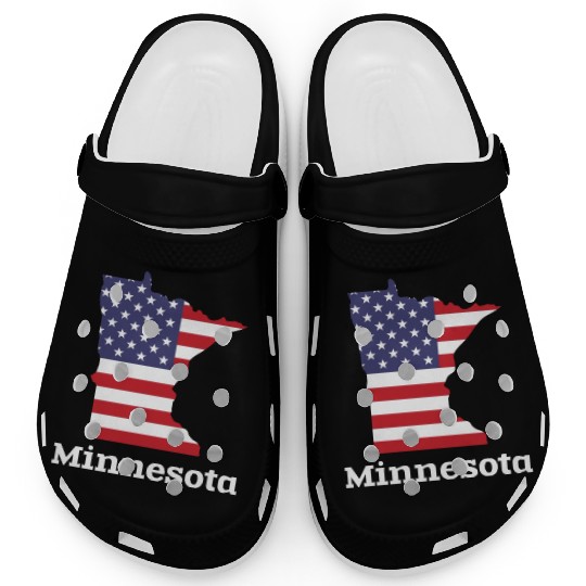 US Minnesota Map Design for proud Minnesotans Clogs
