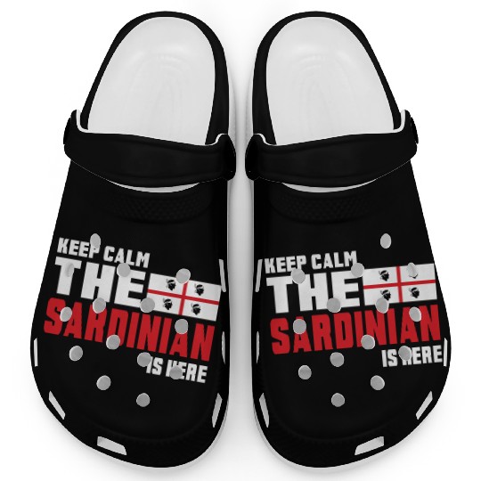 Keep Calm Sardinia flag design Clogs