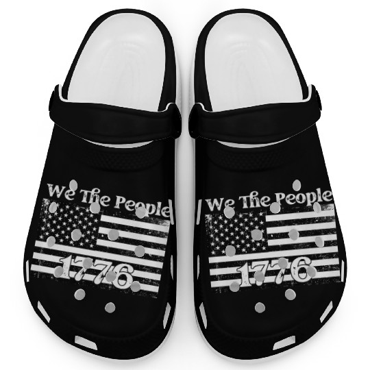 We The People 1776 USA Flag Clogs