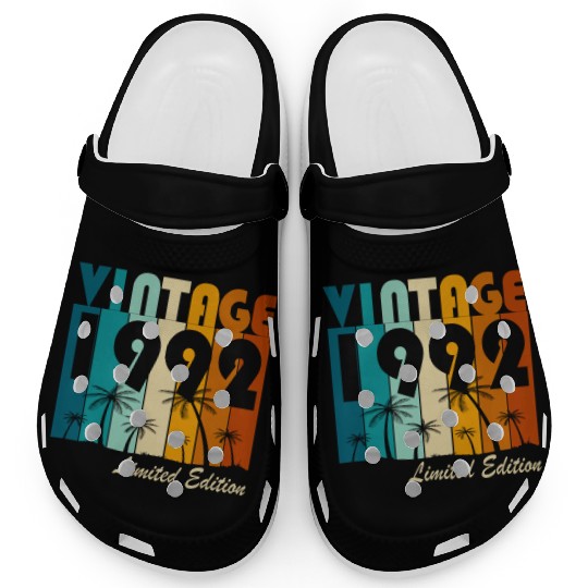 Vintage 1992 Vintage Retro Birthday Gift Clogs