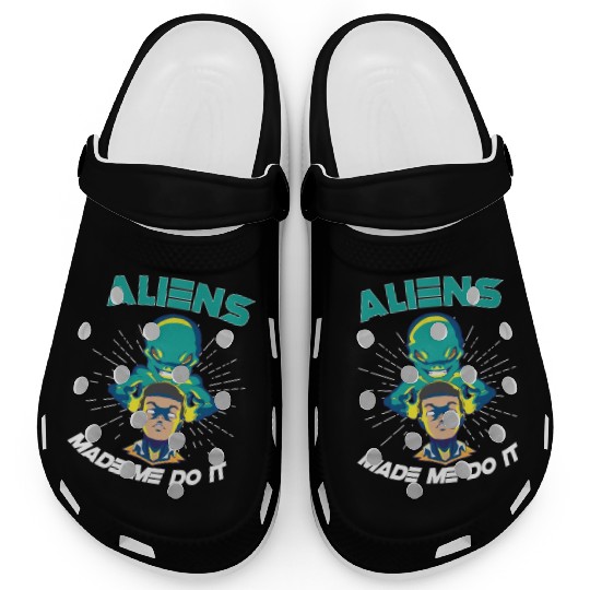 Alien Extraterrestrial Area 51 UFO Space Geek Gift Clogs