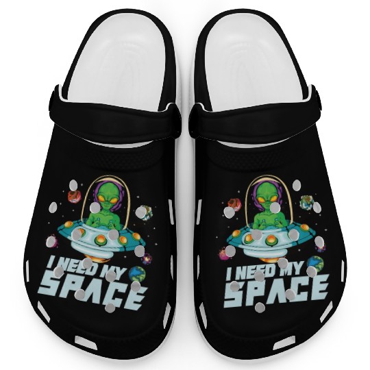 Alien Extraterrestrial Area 51 UFO Space Geek Gift Clogs