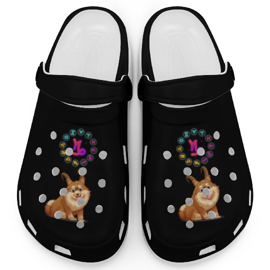 Funny Dog Lover Horoscope Capricorn Zodiac Sign Clogs