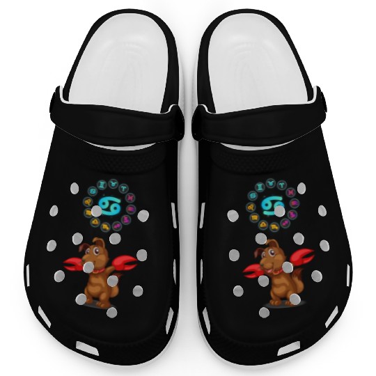 Funny Dog Lover Horoscope Cancer Zodiac Sign Cool Clogs
