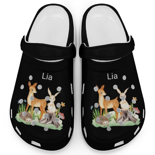 Animal deer rabbit hedgehog Lia Clogs