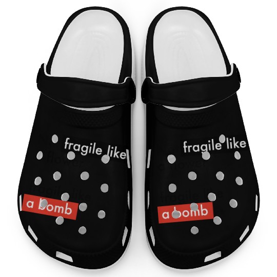 Feminism - Fragile like a bomb - Frida Kahlo Clogs