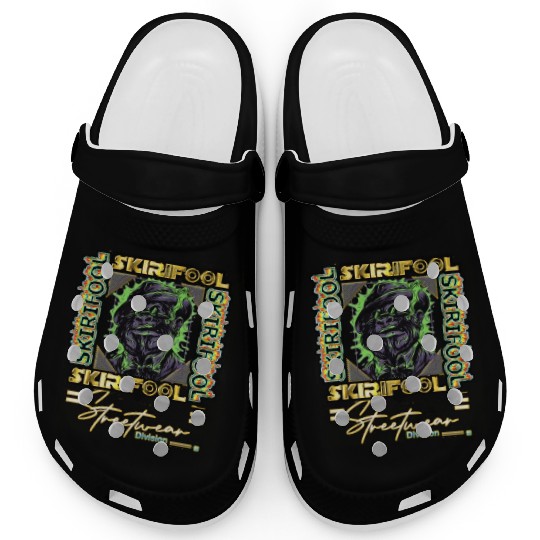The GoRilla In Me Boss Skirifool design Clogs