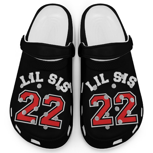 Lil Sis 2022 Little Sister Baby Family Birth Child Clogs