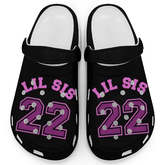 Lil Sis 2022 Little Sister Baby Family Birth Child Clogs