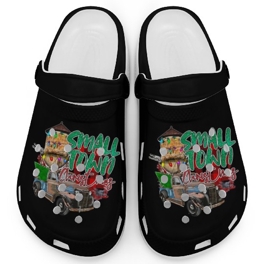 Country Farmer Life Small Town Christmas Red Clogs