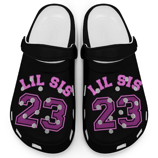Lil Sis 2023 Little Sister Baby Family Birth Child Clogs