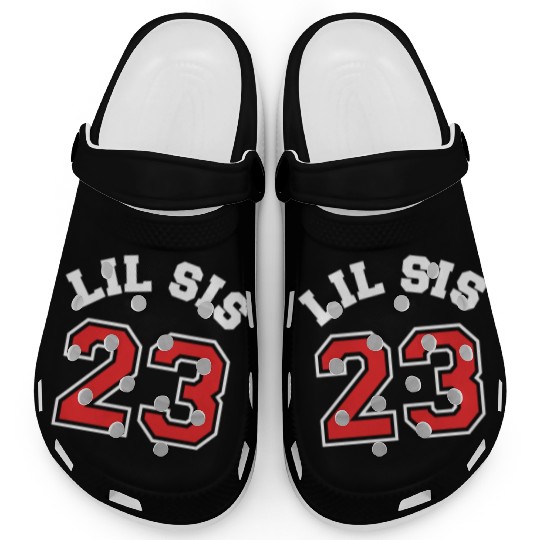 Lil Sis 2023 Little Sister Baby Family Birth Child Clogs