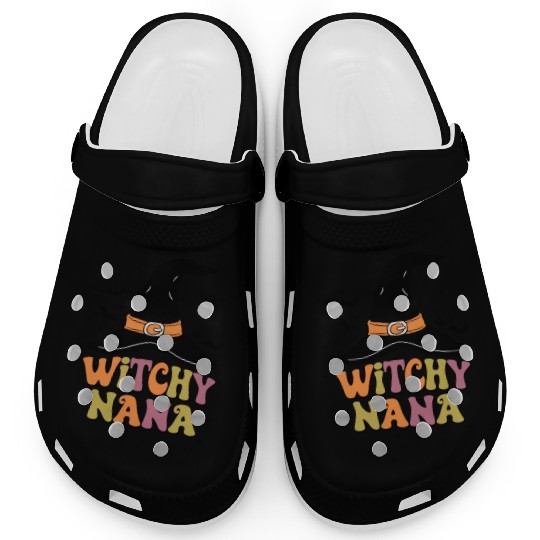 Witchy Mama Halloween Grandma Clogs