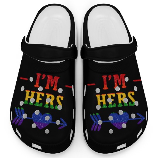 I'm Hers Lesbian Couple Matching Clogs