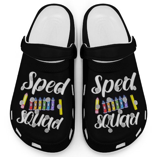 SPED Squad Special Education Teacher Clogs