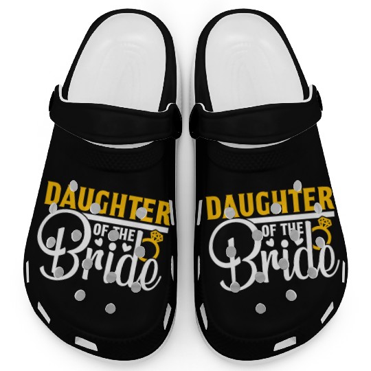 Daughter Of The Bride Wedding Party Matching Gift Clogs