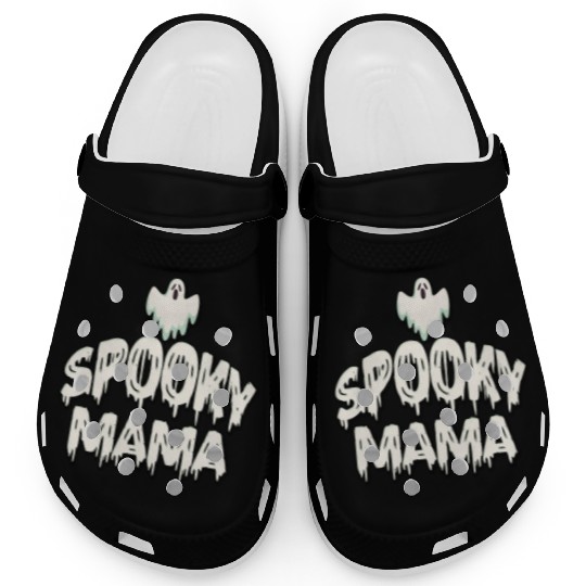 Spooky Mama Halloween Ghost Mom Clogs