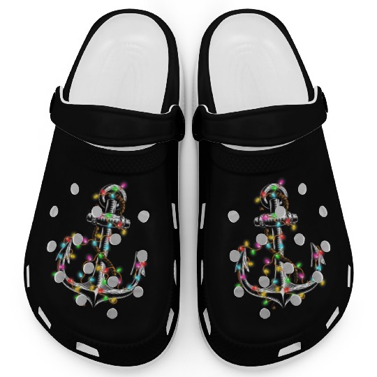 Christmas Lights Boating Sailing Cruise Boat Clogs