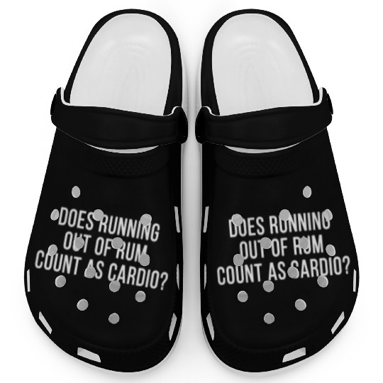 Funny Rum Fan Cocktails Anti Workout Exercise Gym Clogs