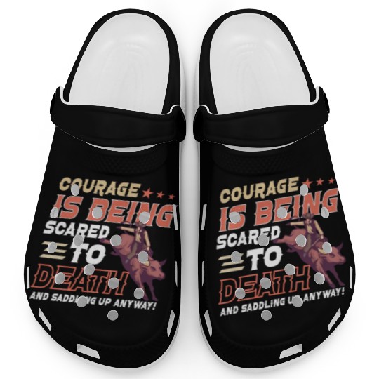 Rodeo Bull Riding Livestock Show Farmer Cattle Clogs