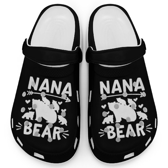 Nana Bear 4 Cubs Cute Grandparents Day Gift 4 Gran Clogs