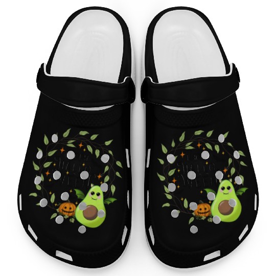 Bat Avocado - Happy Halloween Clogs