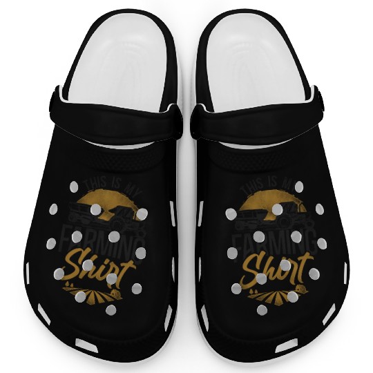 Farming Farmer Tractor Vintage Clogs