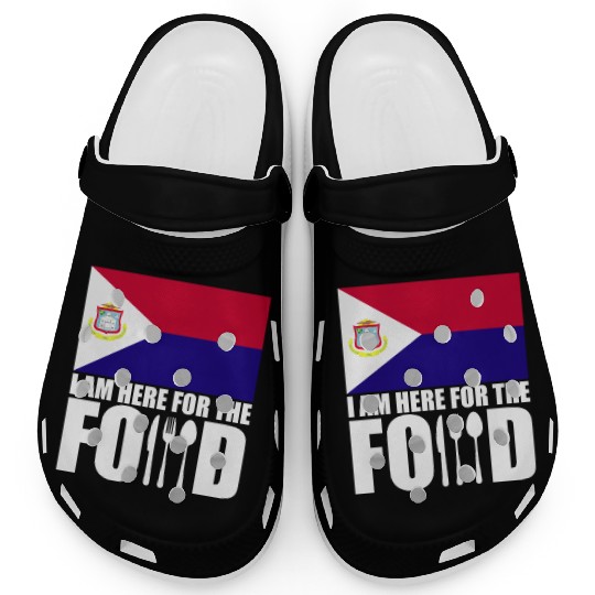 Saint Martin flag souvenir food travel Clogs