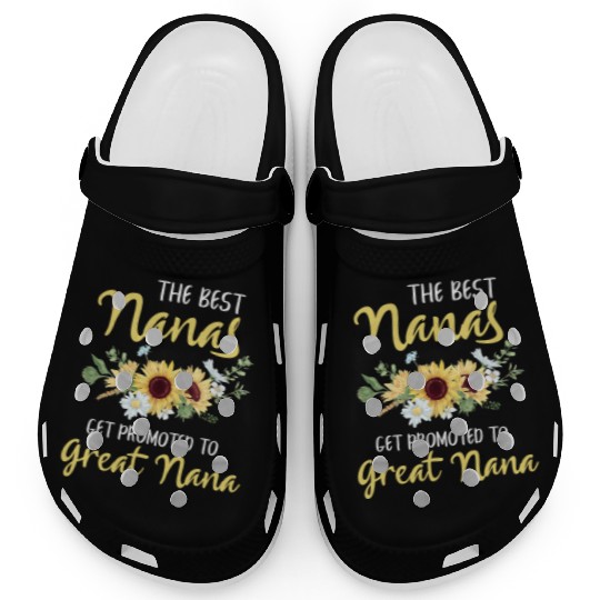 The Best Nanas Get Promoted To Great Nana New Grea Clogs