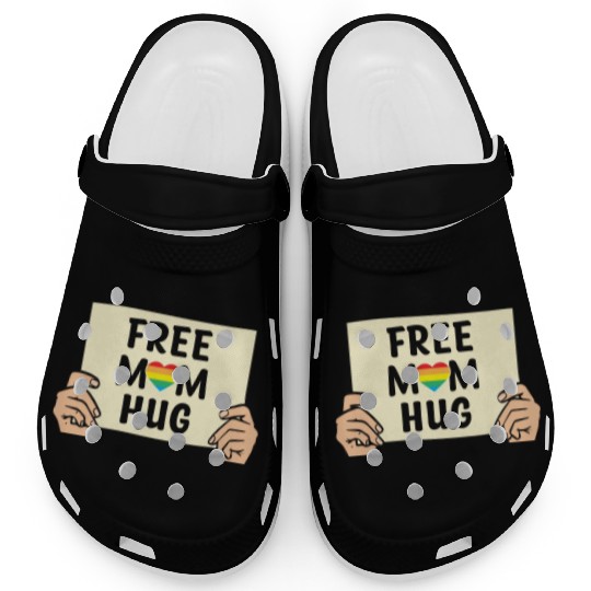 Free Mom Hugs LGBTQ Mother's Support Clogs