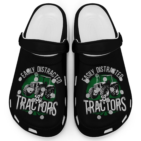 Farming Farmer Tractor Vintage Clogs