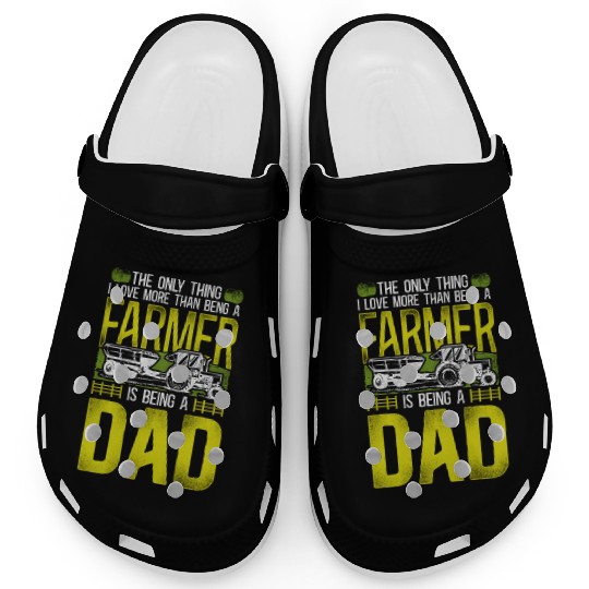 Farming Farmer Dad Father Tractor Clogs