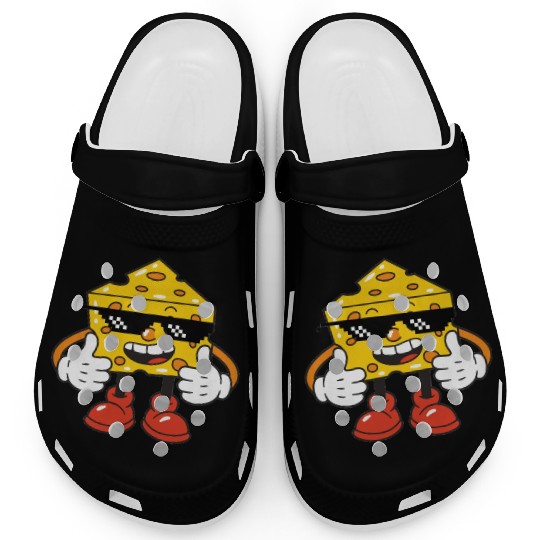 thug life cheese Clogs
