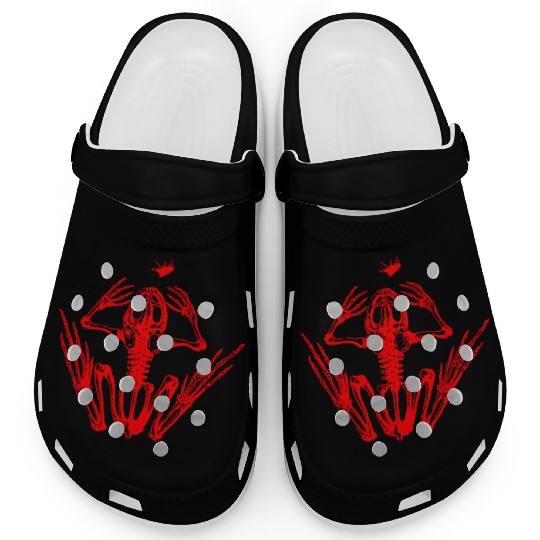 Frog Skeleton Clogs